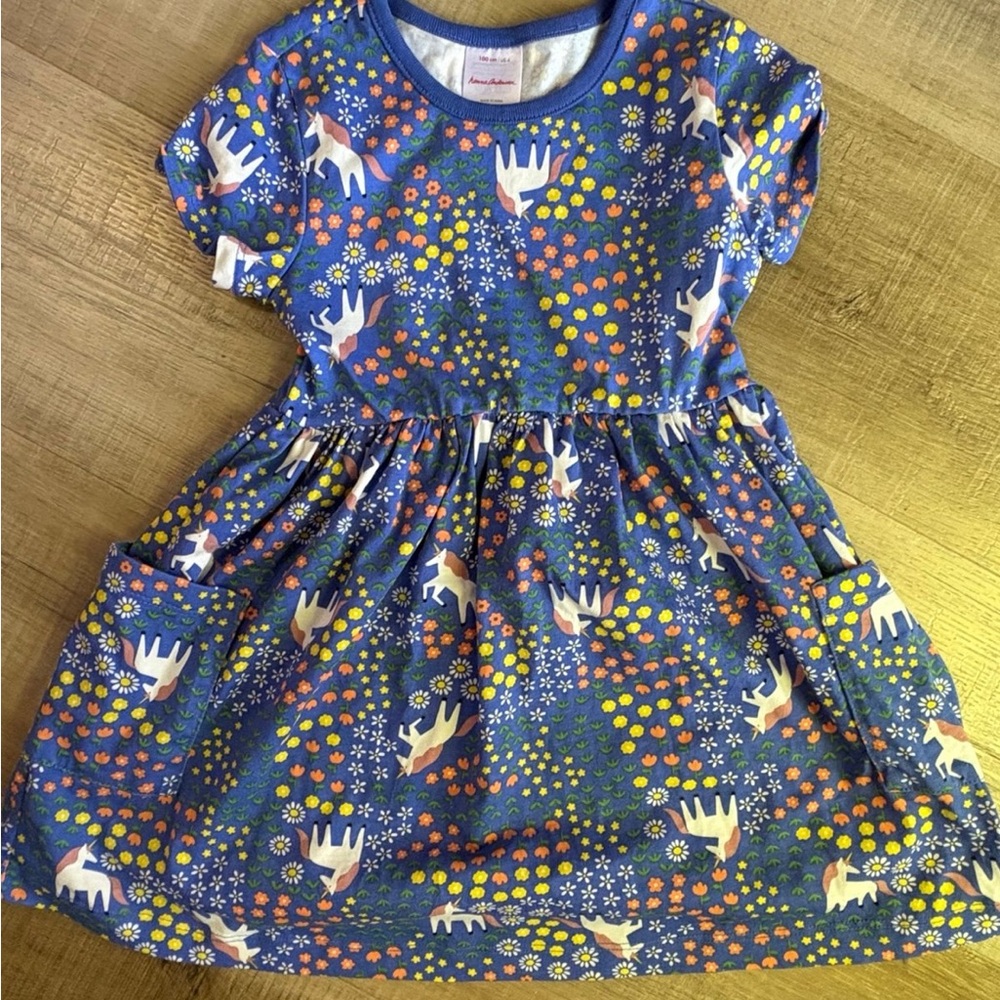 HA unicorn playground dress with pockets